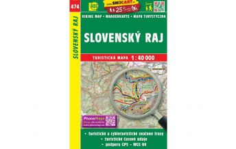 Hiking Maps Slovakia SHOcart Wanderkarte 474, Slovenský Raj/Slowakisches Paradies 1:40.000 Shocart