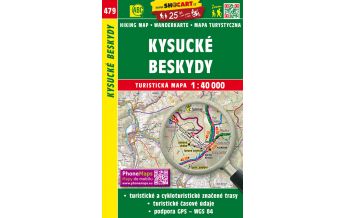 Wanderkarten Slowakei SHOcart Wanderkarte 479, Kysucké Beskidy 1:40.000 Shocart