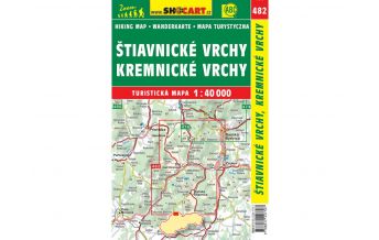 Hiking Maps Slovakia SHOcart WK 482, Stiavnicke vrchy, Kremnicke vrchy 1:40.000 Shocart