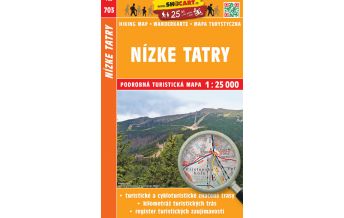 Wanderkarten Slowakei SHOcart-Wanderkarte 703, Nízke Tatry/Niedere Tatra 1:25.000 Shocart