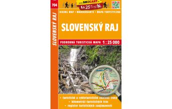 Hiking Maps Slovakia SHOcart-Wanderkarte 704, Slovenský raj/Slowakisches Paradies 1:25.000 Shocart