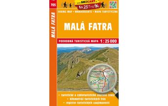 Hiking Maps Slovakia SHOcart-Wanderkarte 705, Malá Fatra/Kleine Fatra 1:25.000 Shocart
