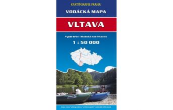 Canoeing Kartografie Praha Paddelkarte Vltava/Moldau 1:50.000 Kartografie Praha