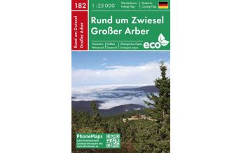 PhoneMaps Wander- & Radkarte 182, Rund um Zwiesel, Großer Arber 1:25.000 PHONEMAPS