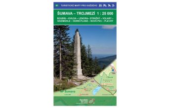 Hiking Maps Upper Austria Geodézie-Karte 81, Šumava/Böhmerwald - Trojmezí/Dreiländereck 1:25.000 Geodézie