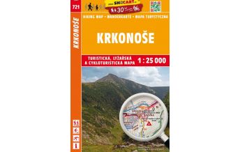 Hiking Maps Slovakia SHOcart Wanderkarte 721, Krkonoše/Riesengebirge 1:25.000 Shocart