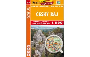 Wanderkarten Tschechien SHOcart Wanderkarte 722, Český ráj/Böhmisches Paradies 1:25.000 Shocart
