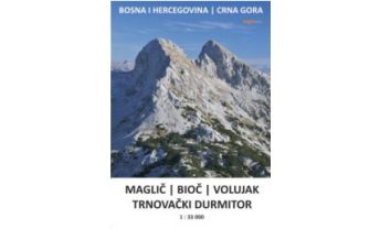 Hiking Maps Serbia + Montenegro Kleslo-Wanderkarte Maglić, Bioč, Volujak, Trnovački Durmitor (BiH, Montenegro) 1:33.000 Eigenverlag Michal Kleslo