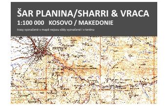 Hiking Maps North Macedonia Kleslo-Wanderkarte Šar Planina/Sharri & Vraca 1:100.000 Eigenverlag Michal Kleslo