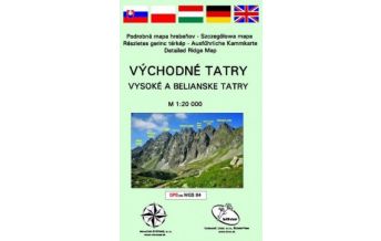 Wanderkarten Slowakei Východné Tatry 1:20.000 DobroMapa-TatraPlan