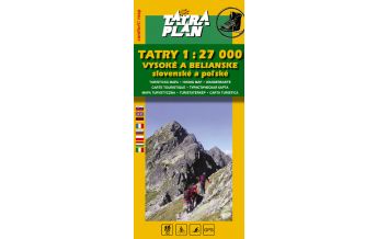 Hiking Maps Slovakia TatraPlan Wanderkarte Tatry Vysoké a Belianske 1:27.000 DobroMapa-TatraPlan