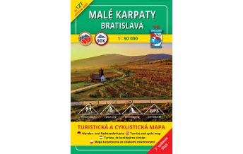 Hiking Maps Lower Austria VKÚ-Wanderkarte 127, Malé Karpaty/Kleine Karpaten, Bratislava/Pressburg 1:50.000 VKU Harmanec Slowakei