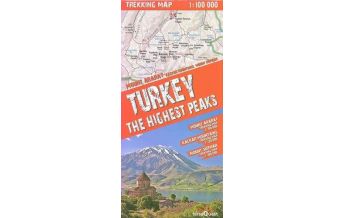 Hiking Maps Turkey Turkey - The Highest Peaks 1:100.000 / 1:120.000 terraQuest