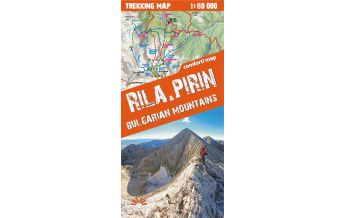 Wanderkarten Bulgarien Terraquest Trekking Map Bulgarien - Rila & Pirin 1:80.000 terraQuest