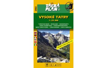 Wanderkarten Slowakei TatraPlan Wanderkarte 2502, Hohe Tatra 1:25.000 DobroMapa-TatraPlan