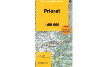 Wanderkarten Spanien Mapa comarcal de Catalunya 29, Priorat 1:50.000 Institut Cartogràfic i Geològic de Catalunya