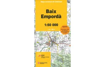 Hiking Maps Spain Mapa comarcal de Catalunya 10, Baixa Empordà 1:50.000 Institut Cartogràfic i Geològic de Catalunya