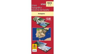 Wanderkarten Spanien CNIG-Karte MTN50, 1023, Antequera 1:50.000 CNIG