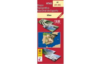 Wanderkarten Spanien CNIG-Karte MTN50 61, Bilbao 1:50.000 CNIG