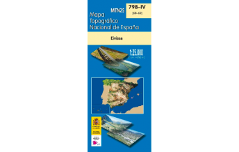 Wanderkarten Spanien CNIG MTN25 798-4 Spanien - Eivissa 1:25.000 CNIG