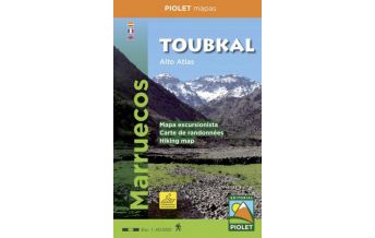 Wanderkarten Marokko Piolet Hiking Map Toubkal 1:40.000 Piolet
