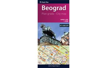 Stadtpläne Magic Map Serbia City Map Belgrad 1:20.000 Magic map serbi