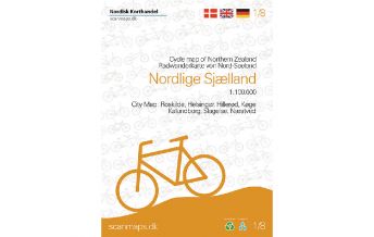 Radkarten Nordisk Radwanderkarte 1/8, Nordlige Sjælland 1:100.000 Nordisk