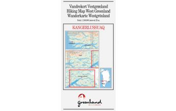 Hiking Maps Denmark - Greenland Greenland Hiking Map 8, Kangerlussuaq 1:100.000 Udvalget for Vandreturisme i Grønland