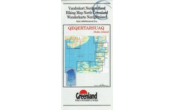 Hiking Maps Denmark - Greenland Greenland Hiking Map 15 Grönland - Qeqertarsuaq - Disko Island 1:100.000 Udvalget for Vandreturisme i Grønland