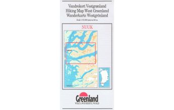 Wanderkarten Dänemark - Grönland Greenland Hiking Map 11, Nuuk 1:75.000 Udvalget for Vandreturisme i Grønland