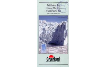 Hiking Maps Denmark - Greenland Greenland Hiking Map 12 Grönland - Eqi 1:30.000 Udvalget for Vandreturisme i Grønland