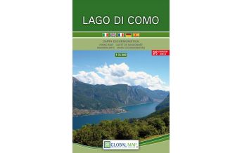 Wanderkarten Italien Global Map-Wanderkarte Lago di Como/Comer See 1:35.000 Global Map