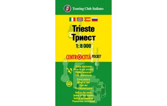 City Maps TCI Centrocittà Pocket Stadtplan Trieste/Triest 1:8.000 Touring Club Italiano