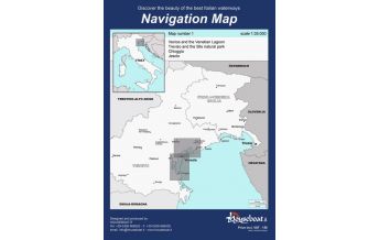 Nautical Charts Navigation Map 1, Venice and the Venetian Lagoon 1:35.000 Frangente 
