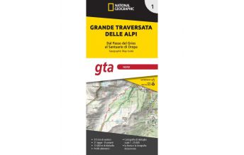 Hiking Maps Italy NG Kartenheft Grande Traversata delle Alpi (GTA), Teil 1 - Nord, 1:25.000 National Geographic - Trails Illustrated