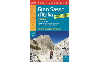 Hiking Maps Apennines Iter Trek Map Gran Sasso d'Italia 1:25.000 Edizioni Iter