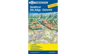 Road Maps Italy Tabacco Straßenkarte Südtirol/Alto Adige, Dolomiten/Dolomiti 1:150.000 Tabacco