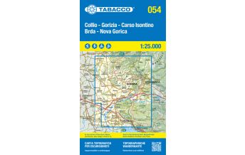 Mountainbike-Touren - Mountainbikekarten Tabacco-Karte 054, Collio/Brda, Gorizia/Görz, Carso Isontino 1:25.000 Tabacco