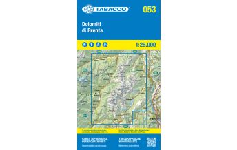 Mountainbike Touring / Mountainbike Maps Tabacco-Karte 053, Dolomiti di Brenta 1:25.000 Tabacco