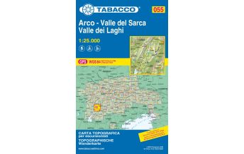 Mountainbike Touring / Mountainbike Maps Tabacco-Karte 055, Valle del Sarca, Arco, Riva del Garda 1:25.000 Tabacco