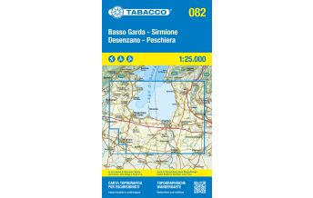 Mountainbike Touring / Mountainbike Maps Tabacco-Karte 082, Basso Garda 1:25.000 Tabacco