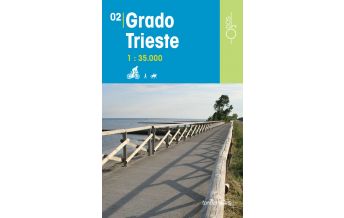 Wanderkarten Slowenien Rad-, Wander- und Reitkarte Odòs 02, Grado, Trieste/Triest 1:35.000 Odos