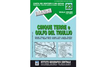 Wanderkarten Apennin IGC WK 23 Italien - Cinque Terre e Golfo del Tugullio 1:50.000 IGC