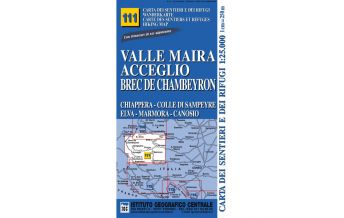 Hiking Maps Italy IGC-Karte 111, Valle Maira, Acceglio, Brec de Chambeyron 1:25.000 IGC
