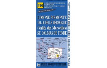 Wanderkarten Italien IGC-Karte 114, Limone Piemonte, Valle delle Meraviglie 1:25.000 IGC