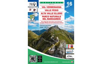 Wanderkarten Italien Fraternali-Wanderkarte 16, Val Vermenagna, Valle Pesio, Valle Ellero, PN del Marguareis 1:25.000 Fraternali