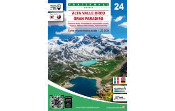 Hiking Maps Italy Fraternali-Wanderkarte 24, Alta Valle Orco, Gran Paradiso 1:25.000 Fraternali
