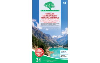 Hiking Maps Italy Fraternali-Wanderkarte 31, Valpelline, Saint-Barthélemy, Aosta-Valle Centrale 1:25.000 Fraternali
