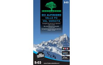 Ski Touring Maps Fraternali Skitourenkarte S-03, Sci Alpinismo in Valle Po e Val Varaita 1:25.000 Fraternali