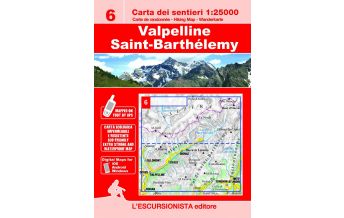 Hiking Maps Switzerland Escursionista-Karte 6, Valpelline, Saint-Barthélemy 1:25.000 L'Escursionista